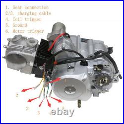 125cc 3+1 Semi Auto Engine Motor 3 Speed + Reverse Gear QUAD ATV BUGGY Go Kart N