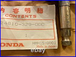 1972-78 XL250/350K SPINDLE COMP, GEARSHIFT, 24610-329-000, Honda Genuine Parts NOS