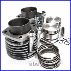 2 Ural 650 ccm Cylinders Pistons Rings completely Set