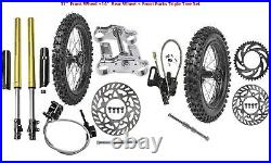 45 48mm Front Forks + 14 17 Wheel Kit 70/100-17 90/100-14 Tyre Pit Bike 125cc