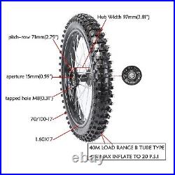 45 48mm Front Forks + 14 17 Wheel Kit 70/100-17 90/100-14 Tyre Pit Bike 125cc