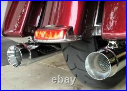 4 Chrome Megaphone Slip-On Mufflers Exhaust Pipes 1995-2016 Harley Touring