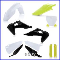 Acerbis Full Plastics Kit White Black Husqvarna Tc 125 2019 19 2020 20 2021 21