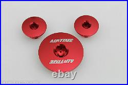 Airtime Cnc Billet Engine Plug Kit Honda Crf 250r 250x 450r 450x (2005-2017)-red