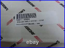 Andrews Belt Pulley 31-Tooth P/N 290316