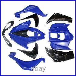 BLUE Plastics Fairing Fenders Cover Guard Kit 250cc Sport Quad Dirt Bike ATV
