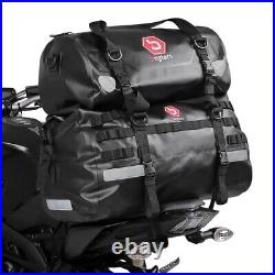 Bench RH3 for Harley Touring 09-20 Comfort seat in black + Tailbag Drybag XB50 W