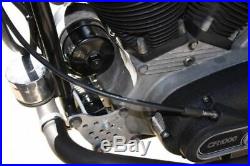 Black Generator Alternator 12 Volt 17 Amp Conversion Kit Harley Ironhead Panhead
