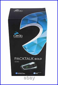 Cardo Scala Packtalk BOLD DUO Motorcycle Bluetooth Helmet Headset Intercom Dual