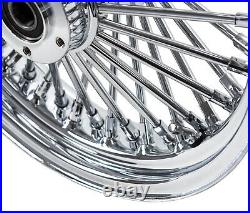 Chrome 16 x 3.5 46 Fat King Spoke Rear Wheel Rim Harley Touring Dyna Softail XL
