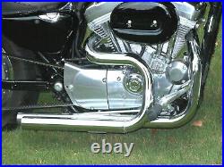 Chrome 2 1/4 Stepped Header Exhaust Drag Pipes Header 04-20 Harley Sportster XL