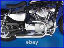 Chrome 2 1/4 Stepped Header Exhaust Drag Pipes Header 04-20 Harley Sportster XL