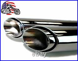 Chrome Staggered Shortshots Short Shots Exhaust Drag Pipes Harley Sportster XL