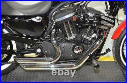 Chrome Staggered Shortshots Short Shots Exhaust Drag Pipes Harley Sportster XL