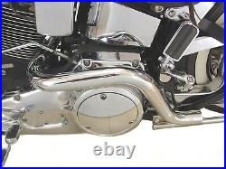 Chrome True Dual Exhaust Header Pipes Kit System EVO Softail FXST FLST 1995-1999