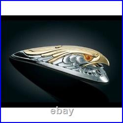 Chrome and Gold Eagle with Light Eyes For Honda Goldwing GL1800