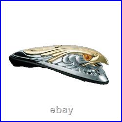 Chrome and Gold Eagle with Lighted Eyes For a Honda Goldwing GL1800