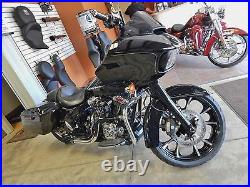 Coastal Moto Largo Front 21 X 3.5 Wheel Black Cut Harley 08-20 Touring With Abs