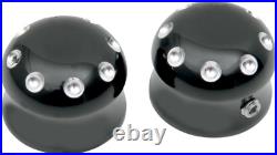 Covingtons Axle Caps Gloss Black Powdercoat Front C0010-B