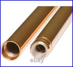 Custom Cycle Fork Tubes 26-1/2 49mm Tin Gold 710041