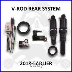 Dirty Air V-Rod Night Rod Rear Air Suspension System 01-17 Harley V-Rod