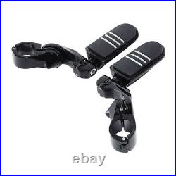 For Harley XL883/1200 Footpegs Foot Pedal Billet Aluminum Durable Gloss Black