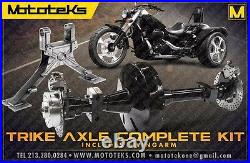 HARLEY TRIKE BODY KIT With AXLE & SWINGARM FOR HARLEY TOURING BAGGER 1984-2017 NEW