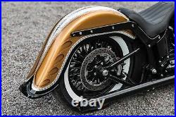 Harley-davidson 4 Stretch Softail Rear Fender With Tip 2000-2017 Fxst Flst