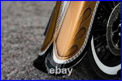 Harley-davidson 4 Stretch Softail Rear Fender With Tip 2000-2017 Fxst Flst