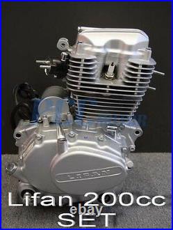 Lifan 200cc 5 Speed Engine Motor CDI Motorcycle Bike Atv Go Kart V En25-set