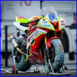 MPW Race Dept Analog Pro Tyre Warmers Superbike 120/180-190 EU Plug (Grey)