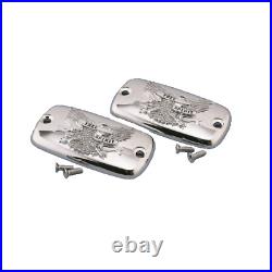 Master Cylinder Covers with FREE SPIRIT Eagles Chrome Honda Goldwing GL1500
