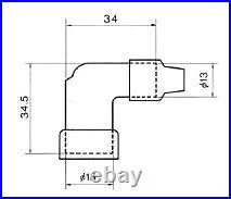 NGK LZFH NON Resistor Spark Plug Cap / Cover (Black) 90º (8710)