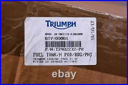 OEM Triumph T2402232-PR Black Fuel Tank