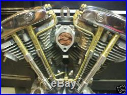 Old-Stf 1966-84 Shovelhead engine hardware oil lines Brass Dress up Kit USA