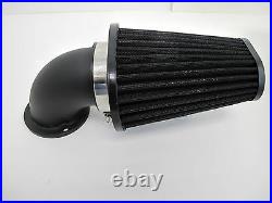 Outlaw Black Cone Air Cleaner Filter Kit For 91-15 Sportster 883 1200 XL
