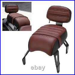 Passenger Backrest Kit Leather Motorcycle Parts Smooth For Upgrade