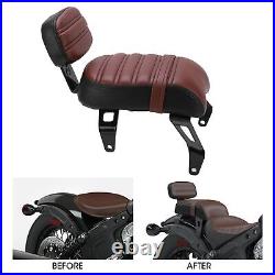 Passenger Backrest Kit Motorcycle Parts Leather Replacement For Indian
