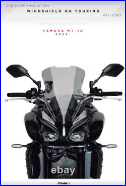 Puig Touring Screen Windshield Deflector Black Yamaha MT-10 & SP 2022 2023