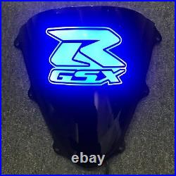 SUZUKI GSXR 600/750/1000 CUSTOM LIGHT UP WINDSCREEN (select the color you want)