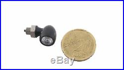 Satz Kellermann Bullet Atto Dark Schwarz Paar (2 Stück) LED Blinker Mini Blinker