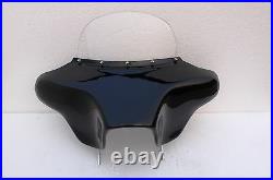 Yamaha roadstar 1600/1700 fairing 4 speakers batwing fairing black getcoated
